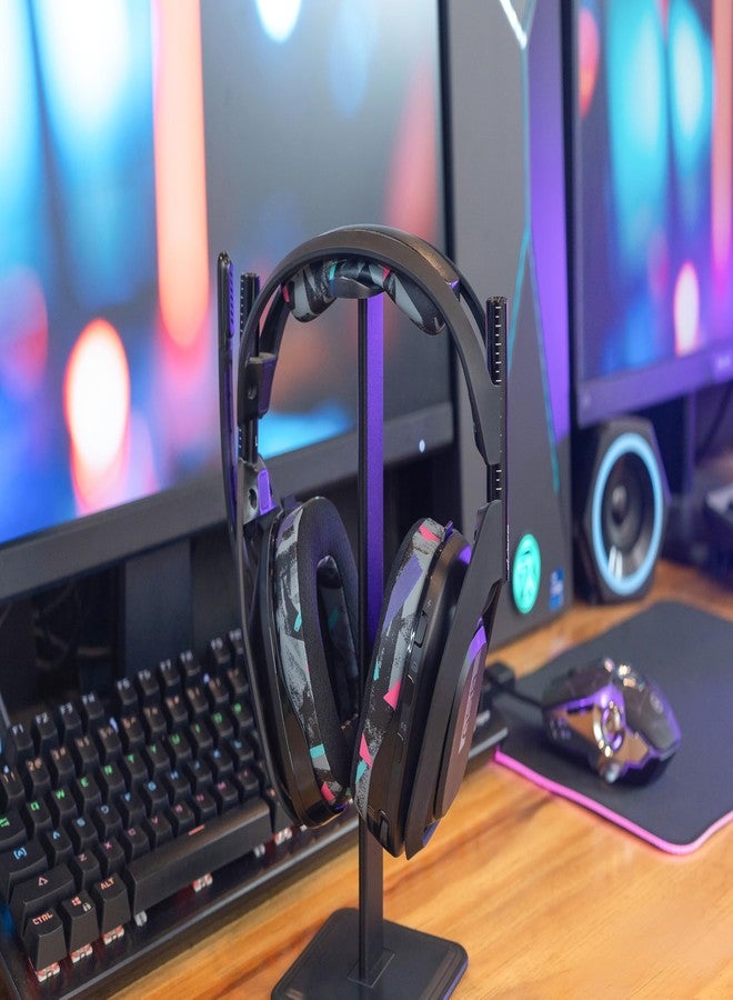 WC طقم استبدال عصابة الرأس المُطوّرة WC BandZ A50 لسماعات Astro A50 من الجيل الرابع والخامس وA50X من Wicked Cushions | راحة مُحسّنة، أناقة، وسهولة في التركيب | أسود التسعينيات - Image 3