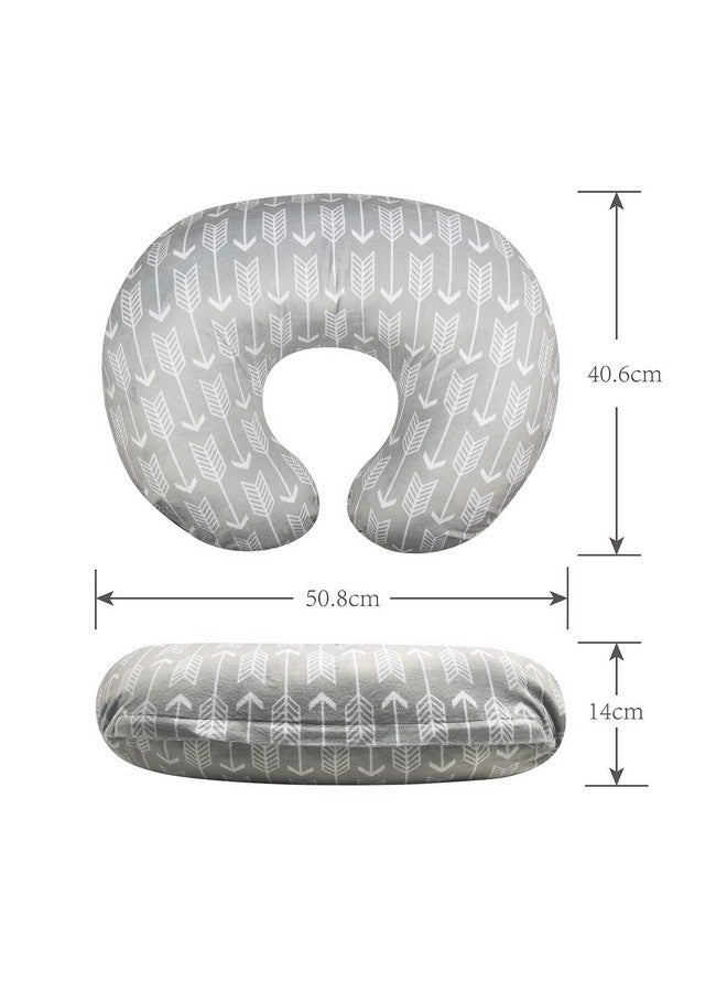 ALVABABY Minky Nursing Pillow Cover Soft And Comfortable Best For Breastfeeding Moms Soft Fabric Fits Snug On Infant Nursing Pillows To Mothers While Breast Feeding Mt M01 - Image 3