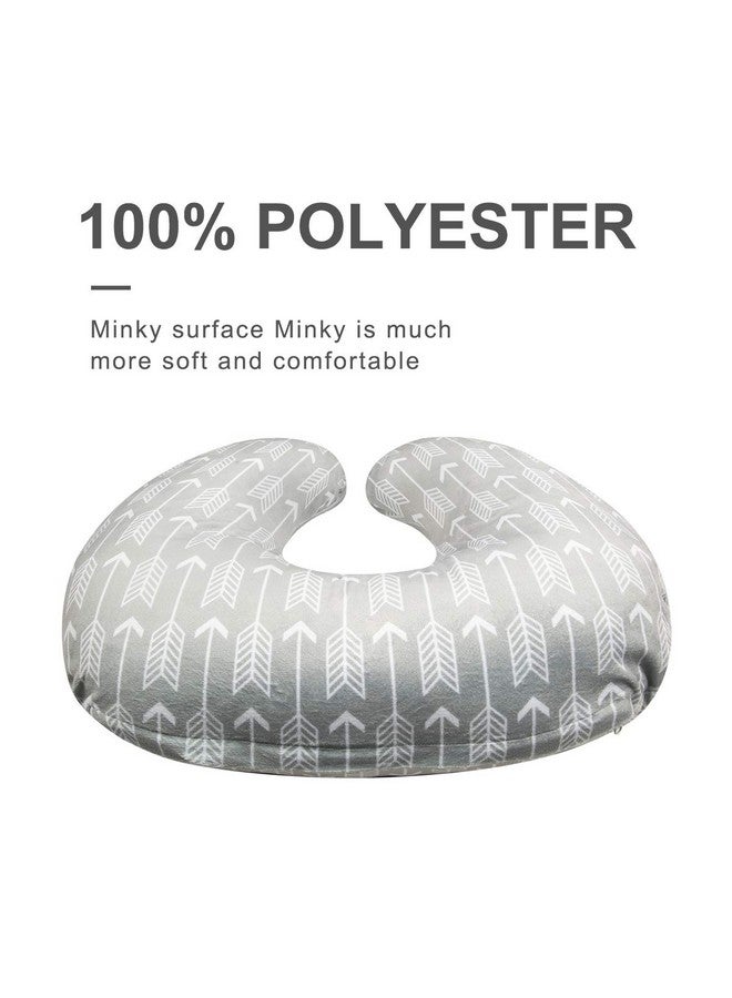 ALVABABY Minky Nursing Pillow Cover Soft And Comfortable Best For Breastfeeding Moms Soft Fabric Fits Snug On Infant Nursing Pillows To Mothers While Breast Feeding Mt M01 - Image 2