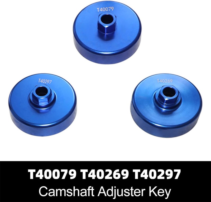 DPTOOL Camshaft Timing Tool Set Compatible with Audi VW 2.0T, 2.4, 2.8, 3.0T, 3.2T, 4.2, 5.2 Engine T40133 T40070 T40026 T40071 T40058 T10172 T40069 T10035 with T40079 T40269 T40297 Camshaft Adjuster Key - Image 4