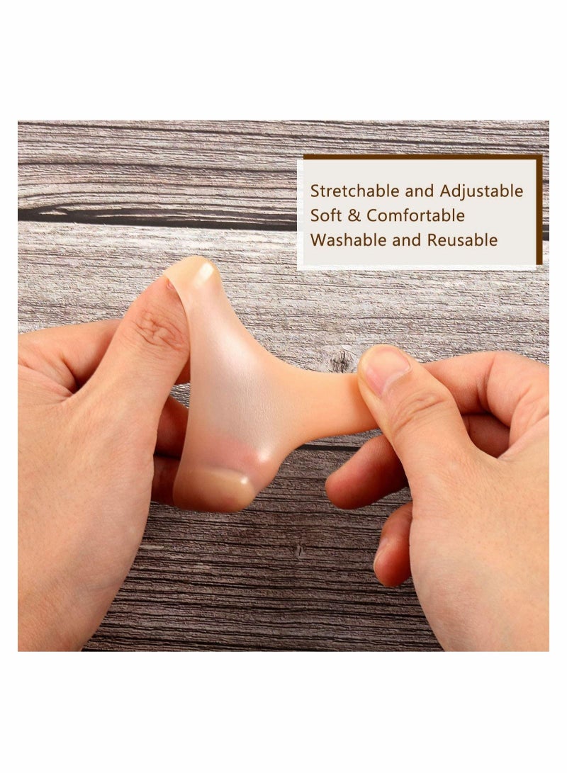 Excefore 20 Pieces Gel Finger Protector, Finger Cots Silicone Finger Cover Cap Gel Finger Sleeves Finger Support for Finger Cracking, Finger Trigger - Image 4