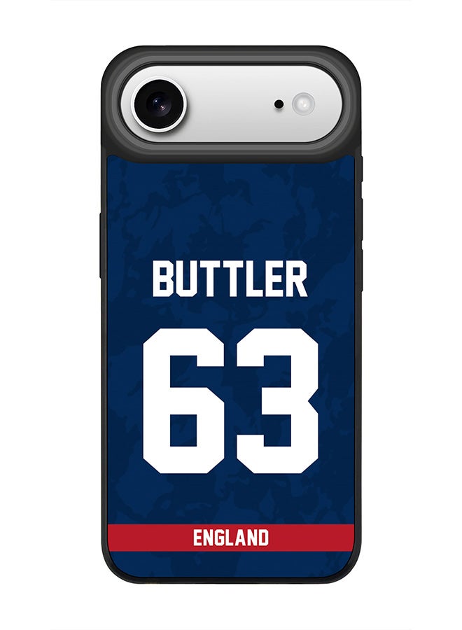 Stylizedd iPhone Air Case, [Compatible with MagSafe] Slim Magnetic cover Phone Case iPhone Air -England Jos Buttler, Jersey No 63 - Image 1