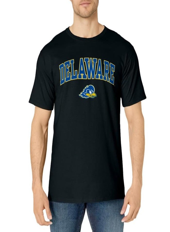 Elite Authentics Delaware Fightin' Blue Hens Arch Over Black T-Shirt Small - Image 2