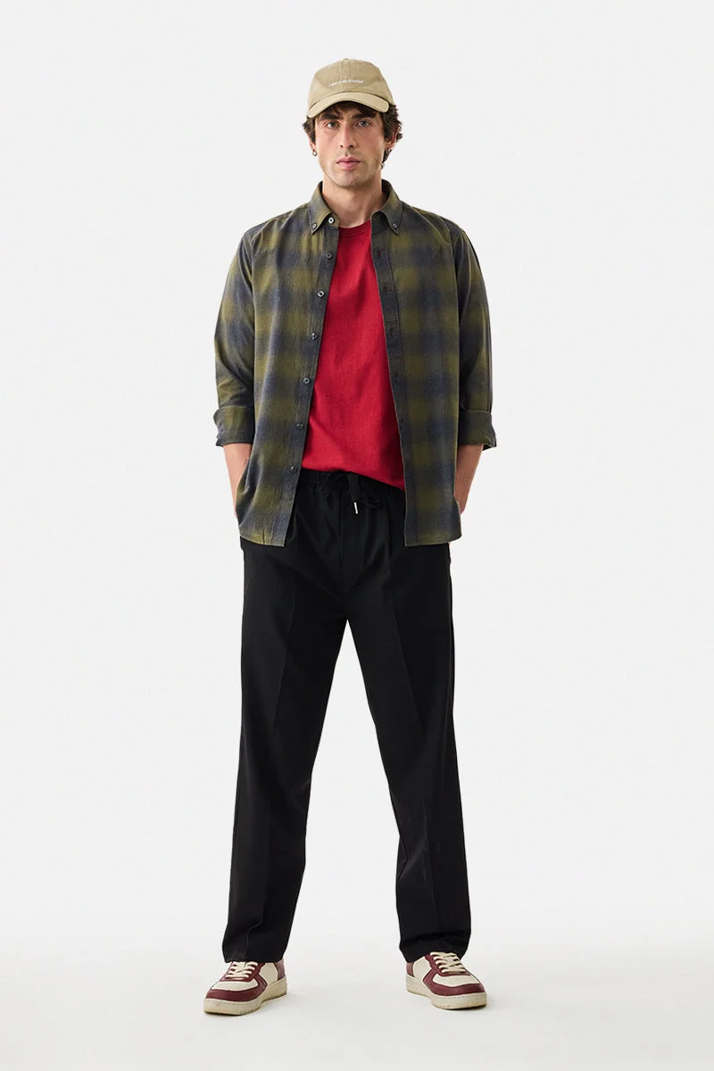 SNITCH Relaxed Fit Stretch Drawstring Trousers