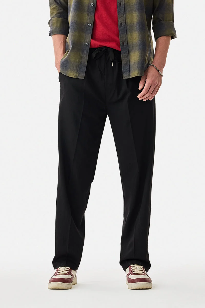 SNITCH Relaxed Fit Stretch Drawstring Trousers