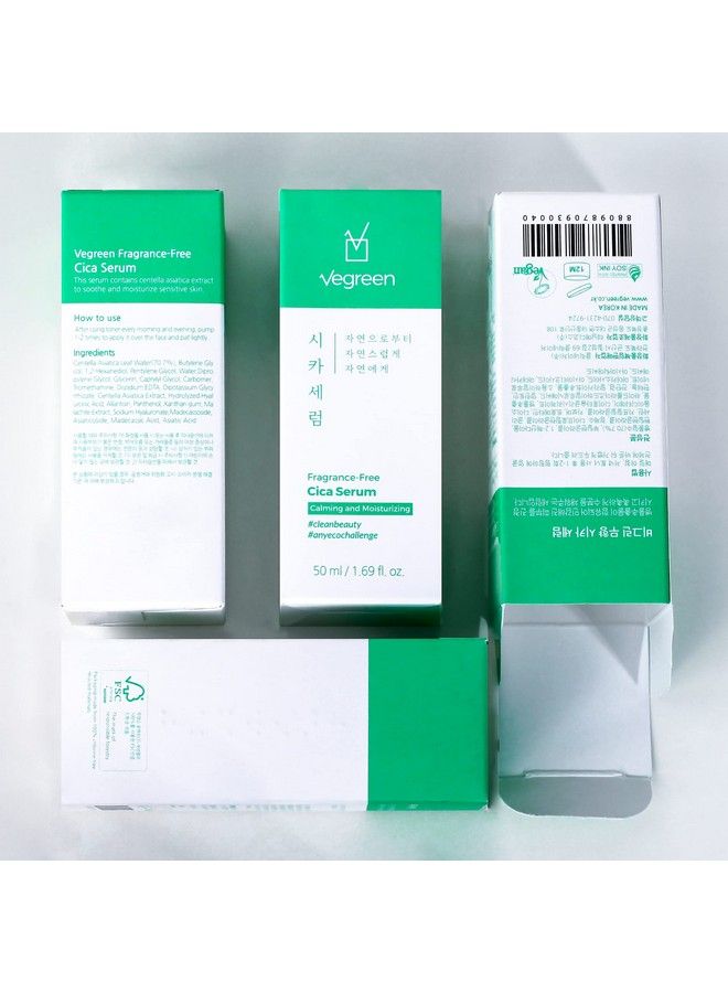 VEGREEN سيروم سيكا خالي من العطور 50 مل | 1.69 أونصة سائلة | سنتيلا | حب الشباب | مهدئ ومرطب - Image 3