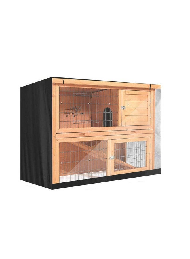 إف إل آر غطاء قفص الأرانب FLR بطول 48 بوصة × عمق 20 بوصة × ارتفاع 41 بوصة، غطاء غبار لقفص الأرانب بطابقين بطول 4 أقدام، غطاء مقاوم للماء والرياح - Image 1