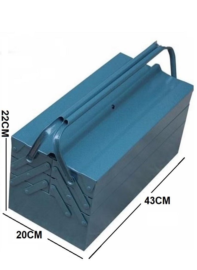 Generic - 3-Tier Foldable Big Tool Box blue - Image 1