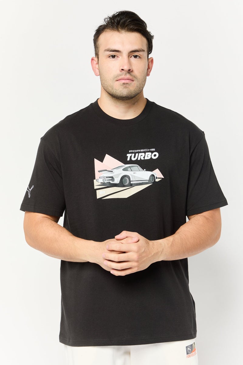 Puma x Porsche Men Sportswear Fit Outdoor T-Shirt, Black - Image 1