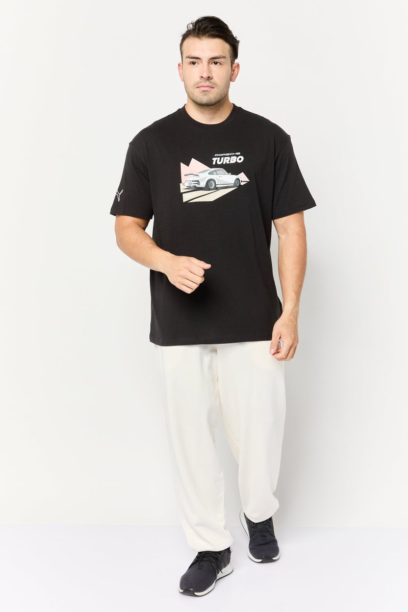 Puma x Porsche Men Sportswear Fit Outdoor T-Shirt, Black - Image 2