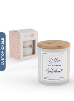 Share the Love Personalised Scented Candle – Premium Soy Wax, Ideal Gift for Valentine and Celebrating Special Occasions 