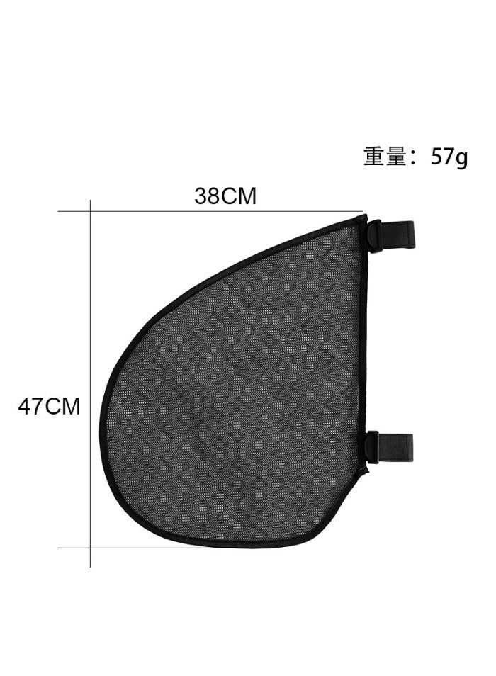 Side Sling, Universal Fit Stroller Mesh Cargo Net and Organizer, Extra Stroller Storage Space, Non-Slip and Adjustable Straps, Black - Image 4