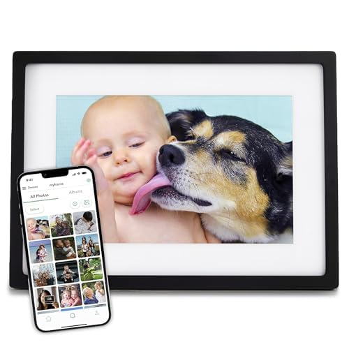 Skylight Skylight Frame – WiFi Digital Picture Frame Customer Support, Touch Screen Digital Photo Frame with Easy Setup, Photo Gifts for Parents and Grandparents - 10 Inch Black  - Image 1