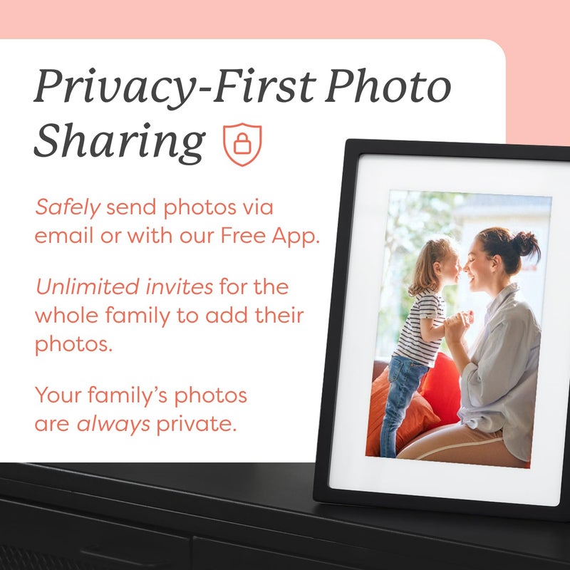 Skylight Skylight Frame – WiFi Digital Picture Frame Customer Support, Touch Screen Digital Photo Frame with Easy Setup, Photo Gifts for Parents and Grandparents - 10 Inch Black  - Image 4