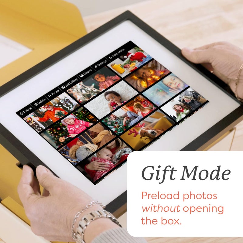 Skylight Skylight Frame – WiFi Digital Picture Frame Customer Support, Touch Screen Digital Photo Frame with Easy Setup, Photo Gifts for Parents and Grandparents - 10 Inch Black  - Image 2