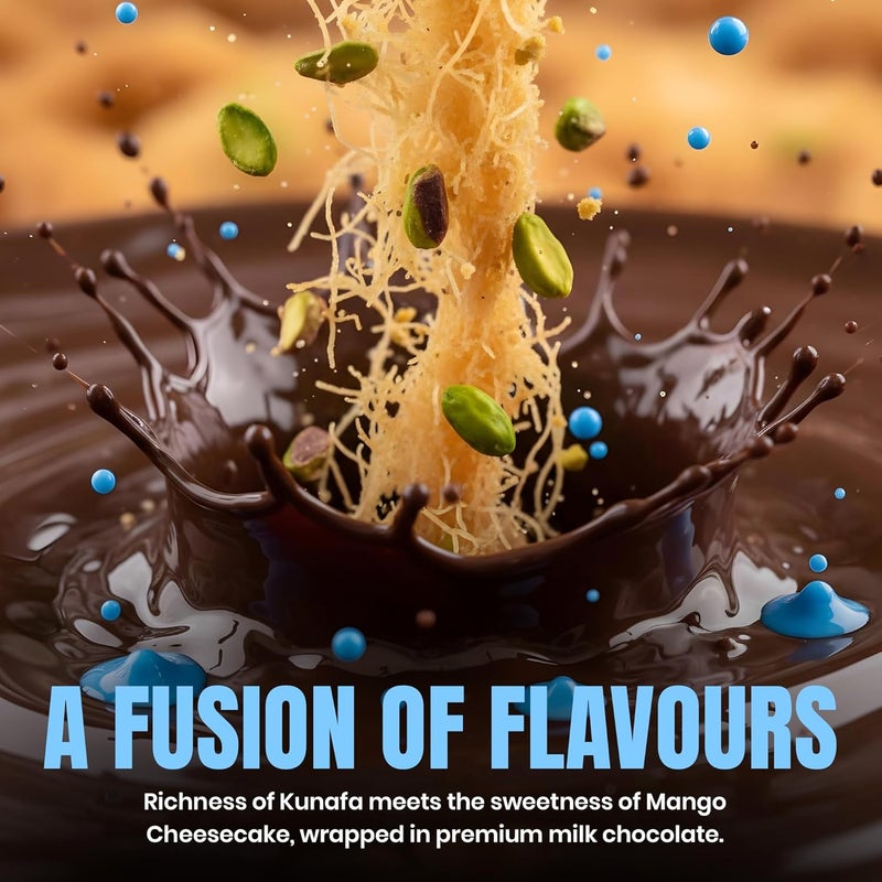 Karish Pistachio Kunafe Sugar-Free Chocolate Bar 100g – Low-Sugar Gourmet Treat, Rich Cocoa & Nutty Delight - Image 2