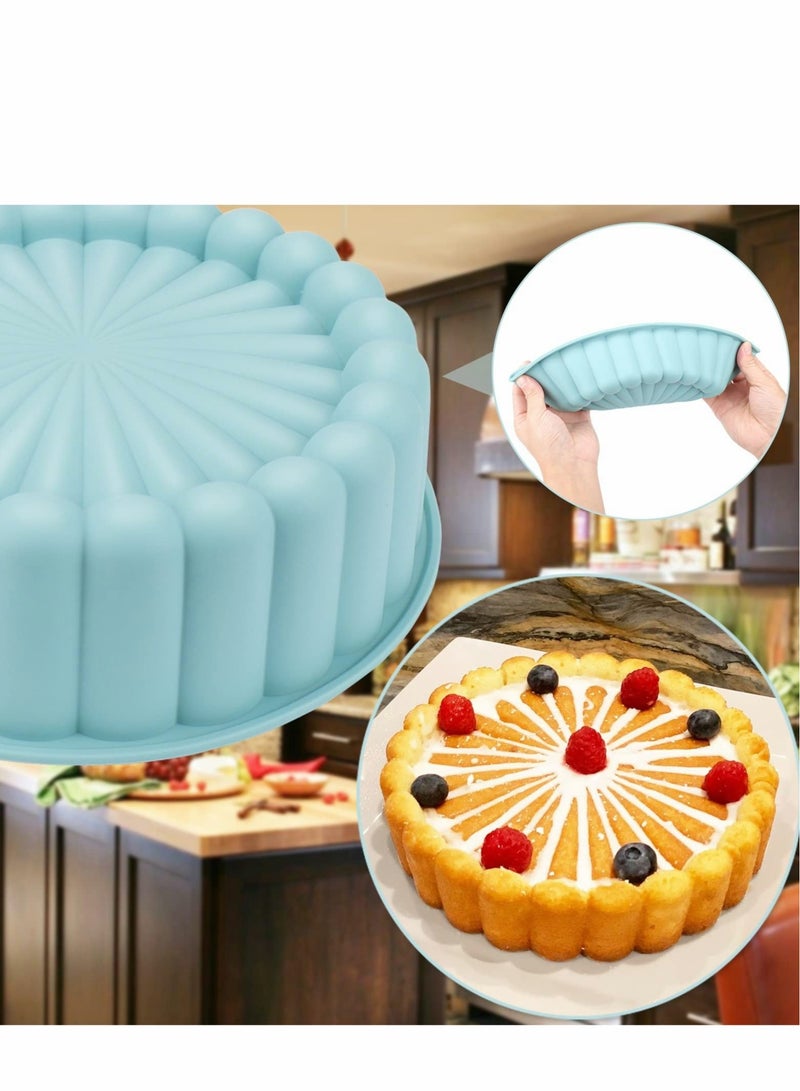 Excefore Charlotte Cake Pan Silicone, 18cm Nonstick Round Molds  - Image 3