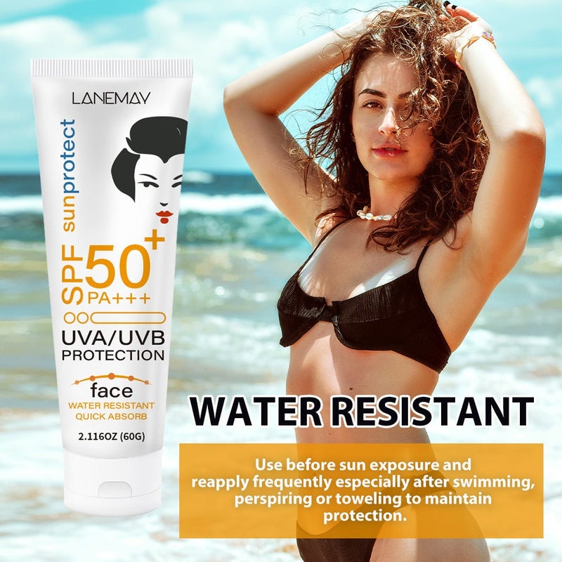 LANEMAY Facial Protection Cream SPF50+ PA++++, 60g, Waterproof and Fast-Absorbing - Image 4