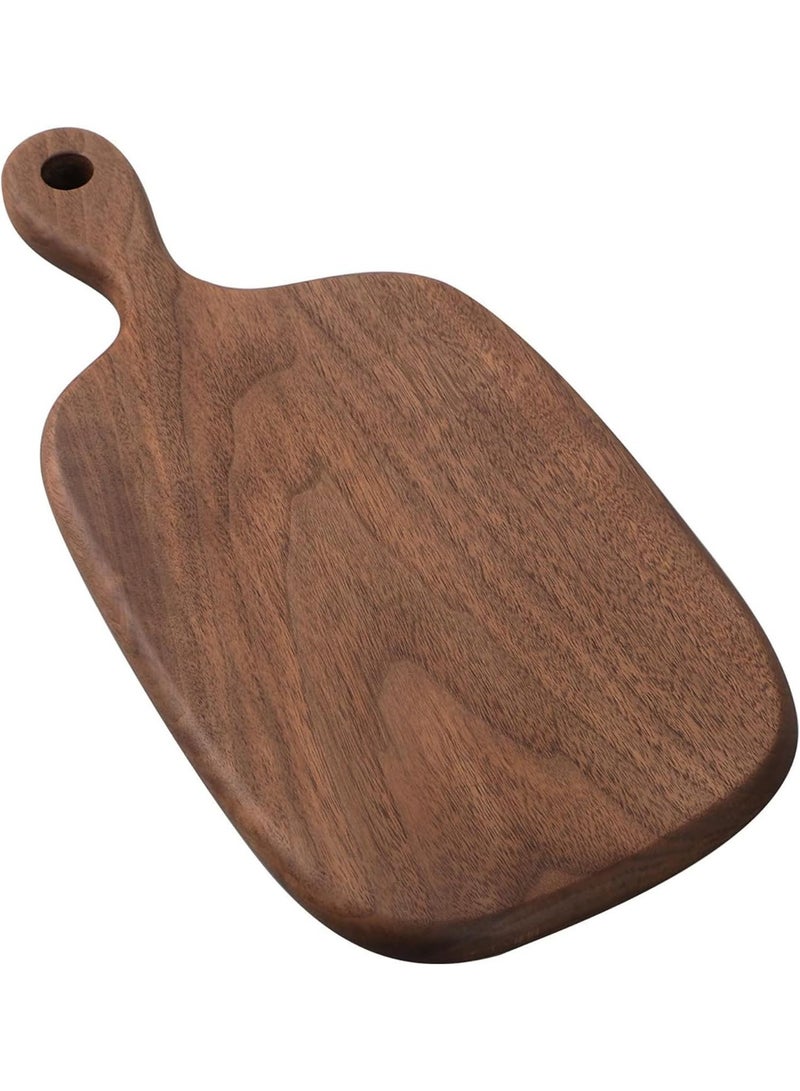 Walnut Wood Cutting Board with Handle, 15.2x7.3 Inches, Kitchen Chopping Board for Bread and Vegetables - Image 1