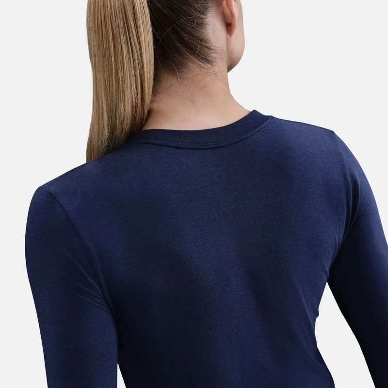 Nike Blue Women's Sportswear Chill Knit Crop Top for Women | Best Price UAE