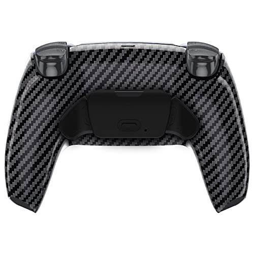 eXtremeRate Graphite Carbon Fiber Pattern Programmable Rise 20 Remap Kit for PS5 Controller BDM010 020 Upgrade Board Redesigned Bottom Shell 2 Back Buttons Attachment Set Without Controller - Image 1