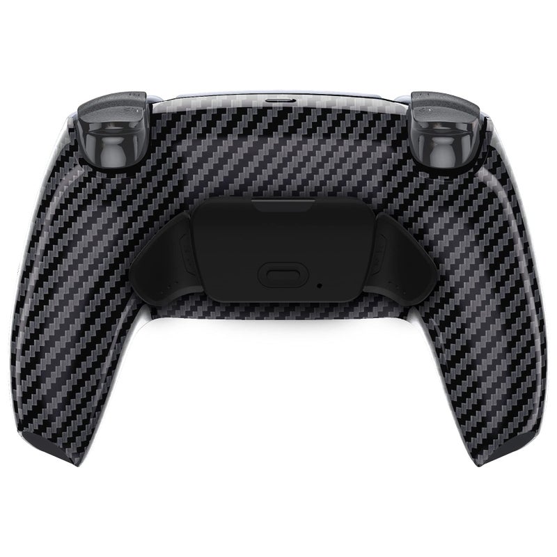 eXtremeRate Graphite Carbon Fiber Pattern Programmable Rise 20 Remap Kit for PS5 Controller BDM010 020 Upgrade Board Redesigned Bottom Shell 2 Back Buttons Attachment Set Without Controller - Image 2