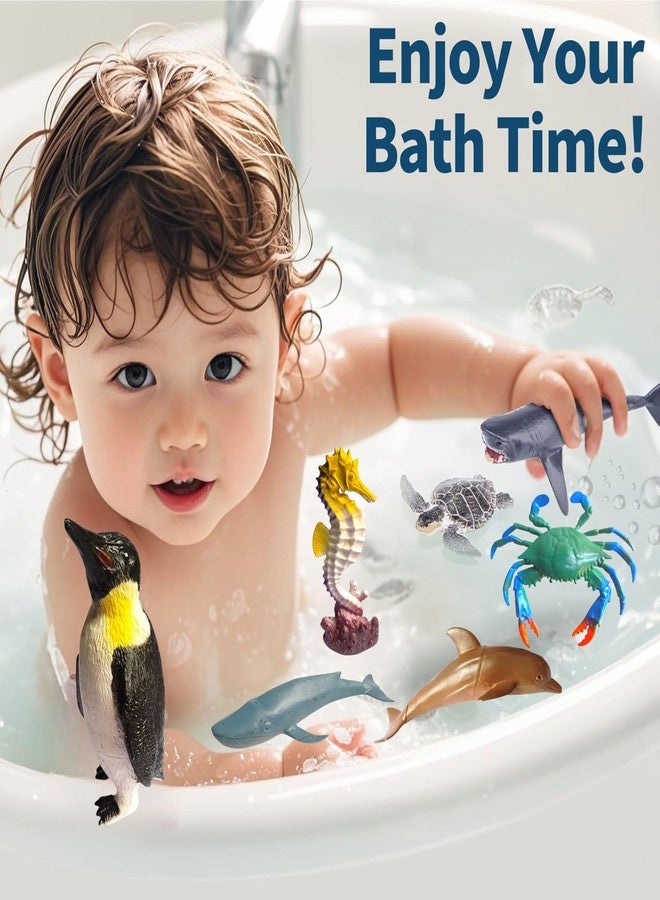 Mallexo Realistic Sea Animals Figures Toys for Kids 3+ Year Old 10PC Marine Fish Toy Playset Jungle Animal Figurine Big Size Turtle Jelly Fish Dolphin Water Ocean Sea Creatures Animals Birthday Gifts - Image 5