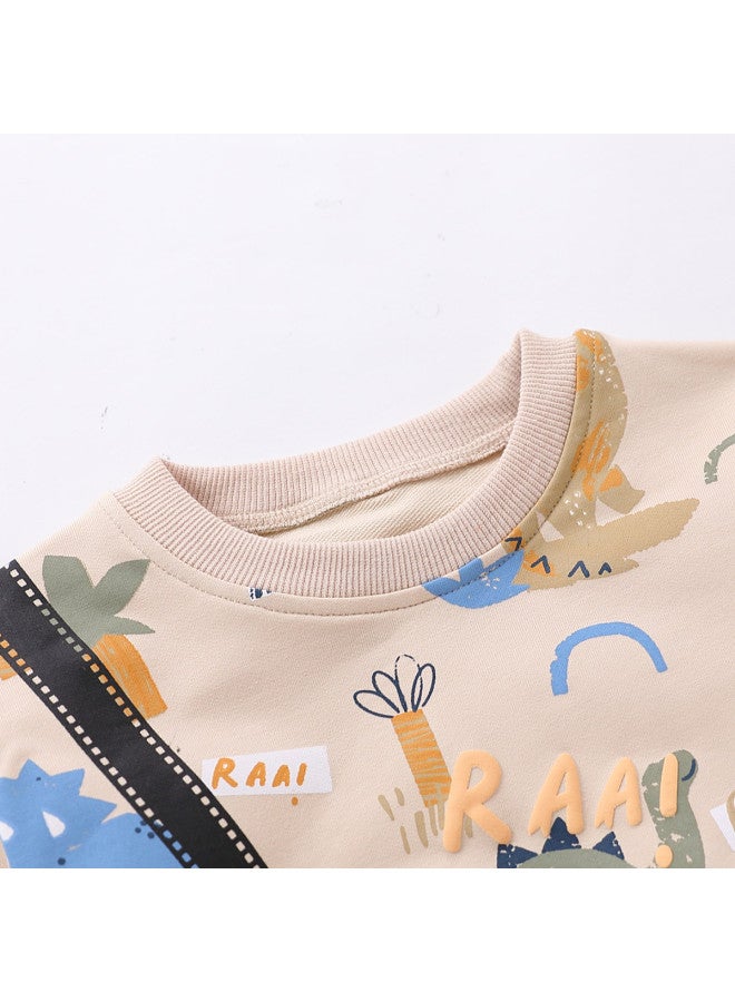 Boys' Autumn Hoodie Two-piece Set Toddler Stylish Hoodie And Pants Set - Image 5