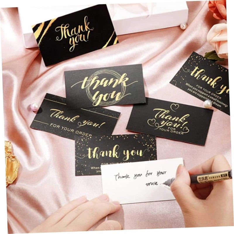 Uonlytech Thank You Cards Black Foil Stamped 60pcs Set for Small Business and Wedding, Elegant Thank You Notes for Shops and Events - Image 5