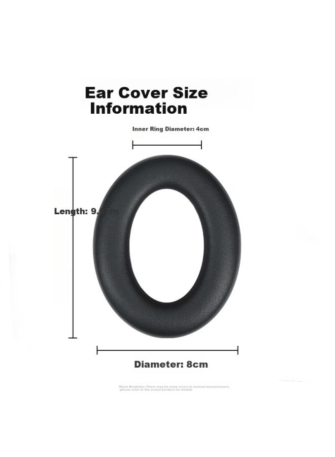Kovol Replacement Protective Cover For Bose Qc45 Headphones, Compatible With Bose Quietcomfort 45 Series Over-ear Headphones, Ear Cushion Earpads Ear Cover - Black