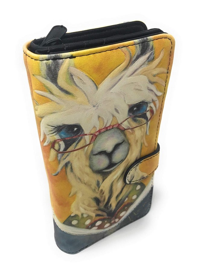 Shag Wear Llama Reading Bedtime Stories Large Women'S Wallet 7  - Image 1