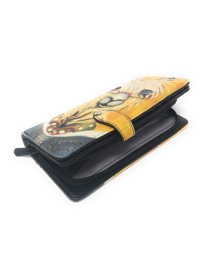Shag Wear Llama Reading Bedtime Stories Large Women'S Wallet 7  - Image 3