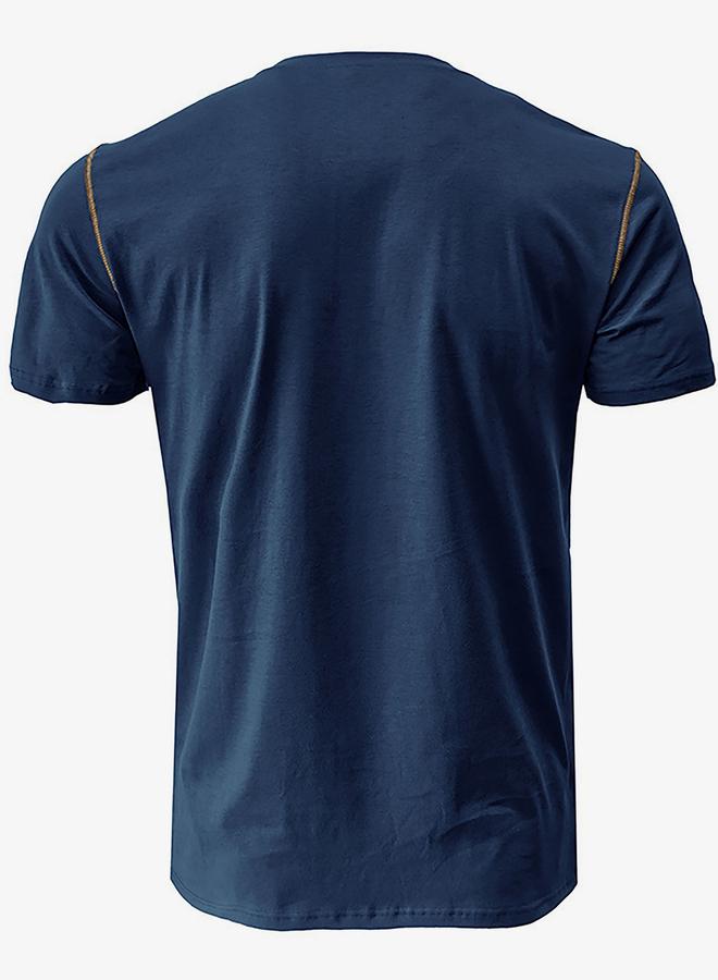 Take Two Men Half-Button Placket Henley Neck T-Shirt - Image 5