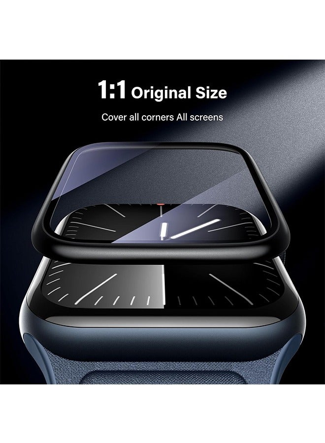 Beyond 3 Pcs Screen Protector Case for Apple Watch Ultra2 49mm, Scratch Proof Tempered Glass Cover, Lightweight Protective Film (Clear) - Image 3