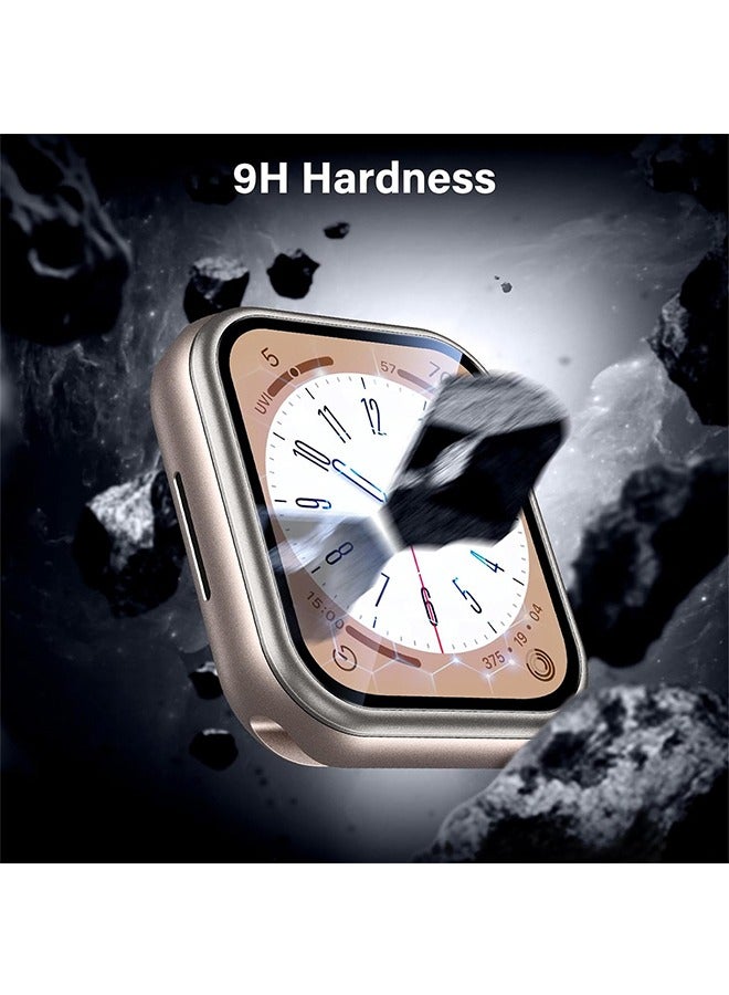 Beyond 3 Pcs Screen Protector Case for Apple Watch Ultra2 49mm, Scratch Proof Tempered Glass Cover, Lightweight Protective Film (Clear) - Image 5