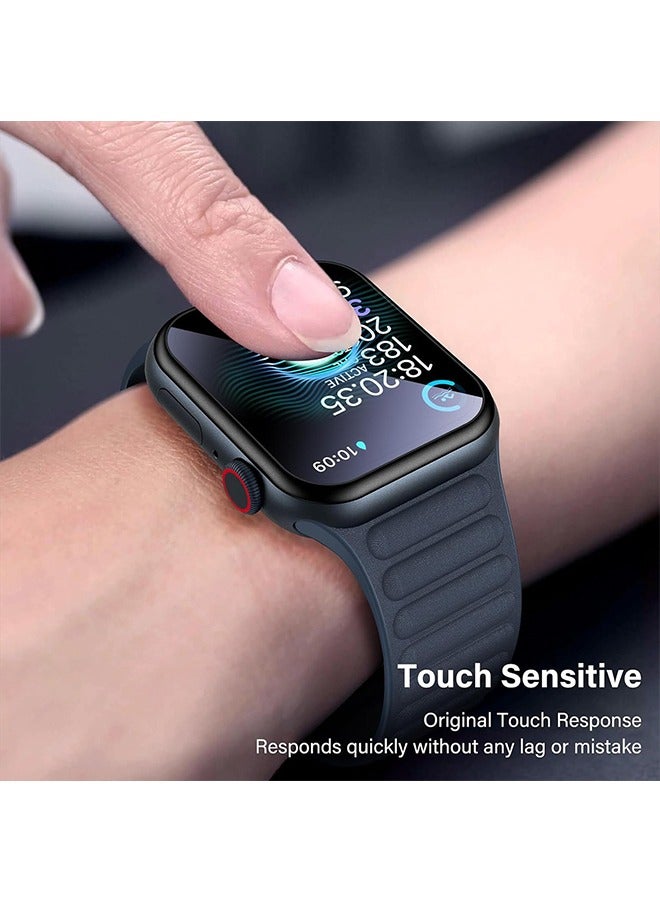 Beyond 3 Pcs Screen Protector Case for Apple Watch Ultra2 49mm, Scratch Proof Tempered Glass Cover, Lightweight Protective Film (Clear) - Image 4