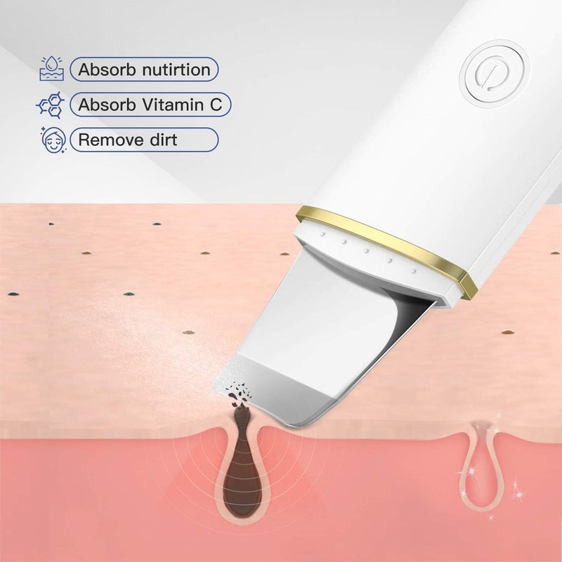 SCIENISH Ultrasonic Spatula Lon EMS Electric Face Scraper Pore Cleanser - Image 5