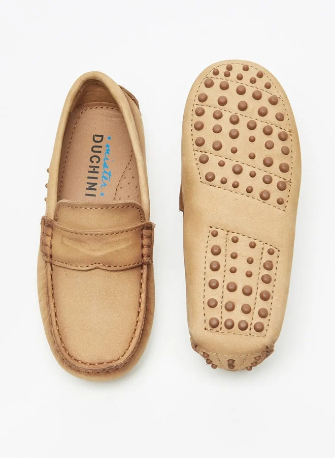 Mister Duchini Boys Solid Slip-On Mocassin