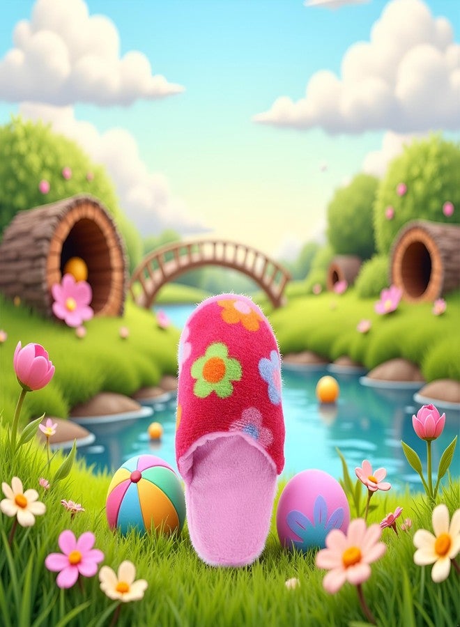 Jinshining 1Pcs Pink Cute Pet Puppy Dog Cat Slipper Shape Plush Chew Play Toy Flip-Flops Squeaky Toys Dog Squeak Toys,Keep Them Busy Durable Teething Shoe Interactive Squeaky Puppy Toy,Small,Pet Products - Image 5