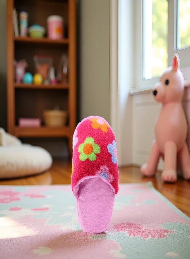 Jinshining 1Pcs Pink Cute Pet Puppy Dog Cat Slipper Shape Plush Chew Play Toy Flip-Flops Squeaky Toys Dog Squeak Toys,Keep Them Busy Durable Teething Shoe Interactive Squeaky Puppy Toy,Small,Pet Products - Image 4