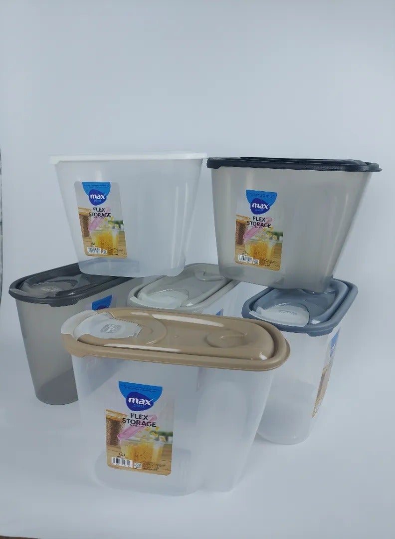 ماكس بلاست صندوق تخزين الفاصولياء من ماكس بلاست، بلاستيك عالي الجودة، سعة 1.5 لتر، متعدد الألوان - Image 1