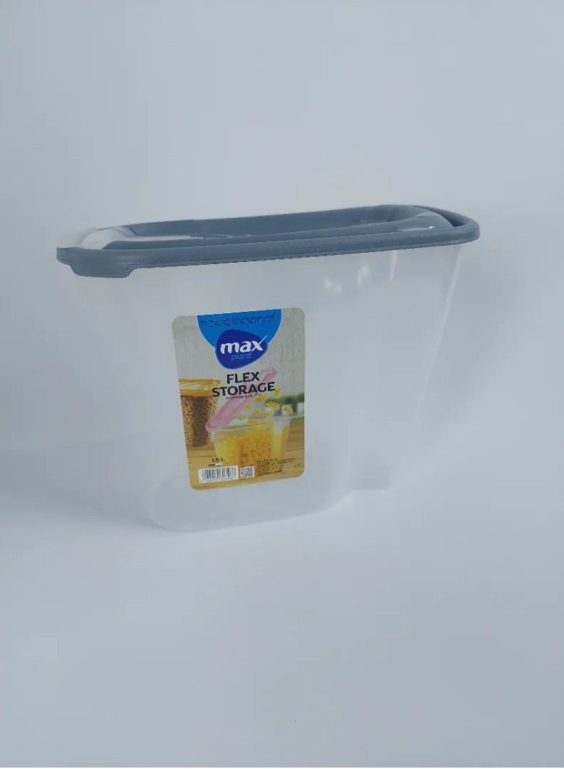 ماكس بلاست صندوق تخزين الفاصولياء من ماكس بلاست، بلاستيك عالي الجودة، سعة 1.5 لتر، متعدد الألوان - Image 3