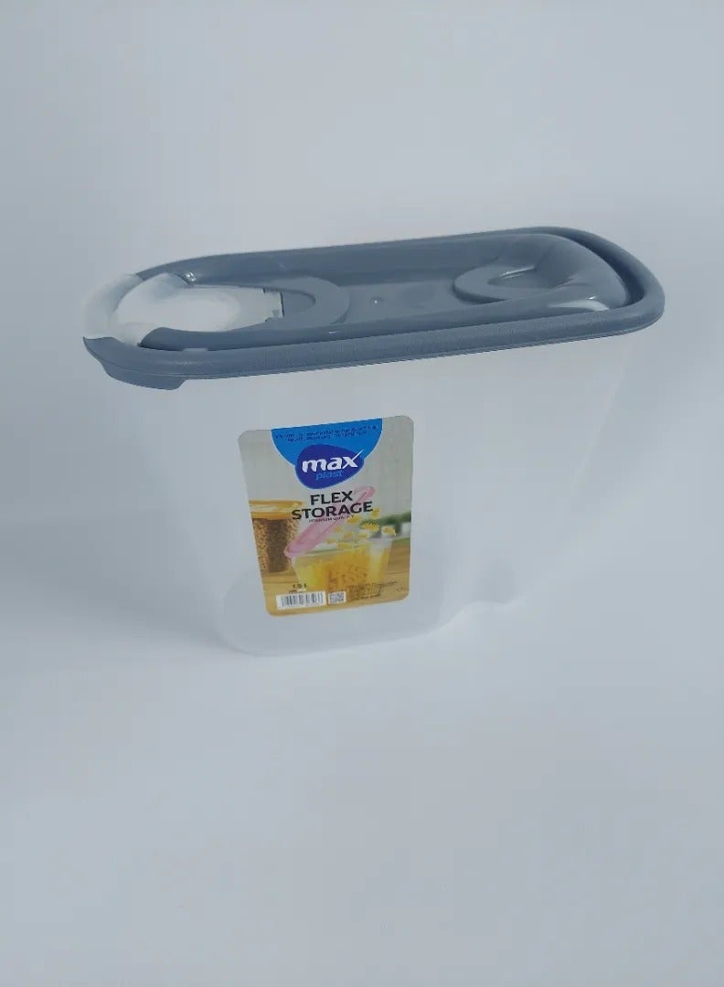 ماكس بلاست صندوق تخزين الفاصولياء من ماكس بلاست، بلاستيك عالي الجودة، سعة 1.5 لتر، متعدد الألوان - Image 4