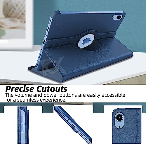 TGK Rotating Cover for Ipad 10Th Gen 10.9 Inch 2022 (A2757 / A2777 / A2696) iPad A16 11.0 inch 2025, Dark Blue 360 Degree Leather Stand Case - Image 4