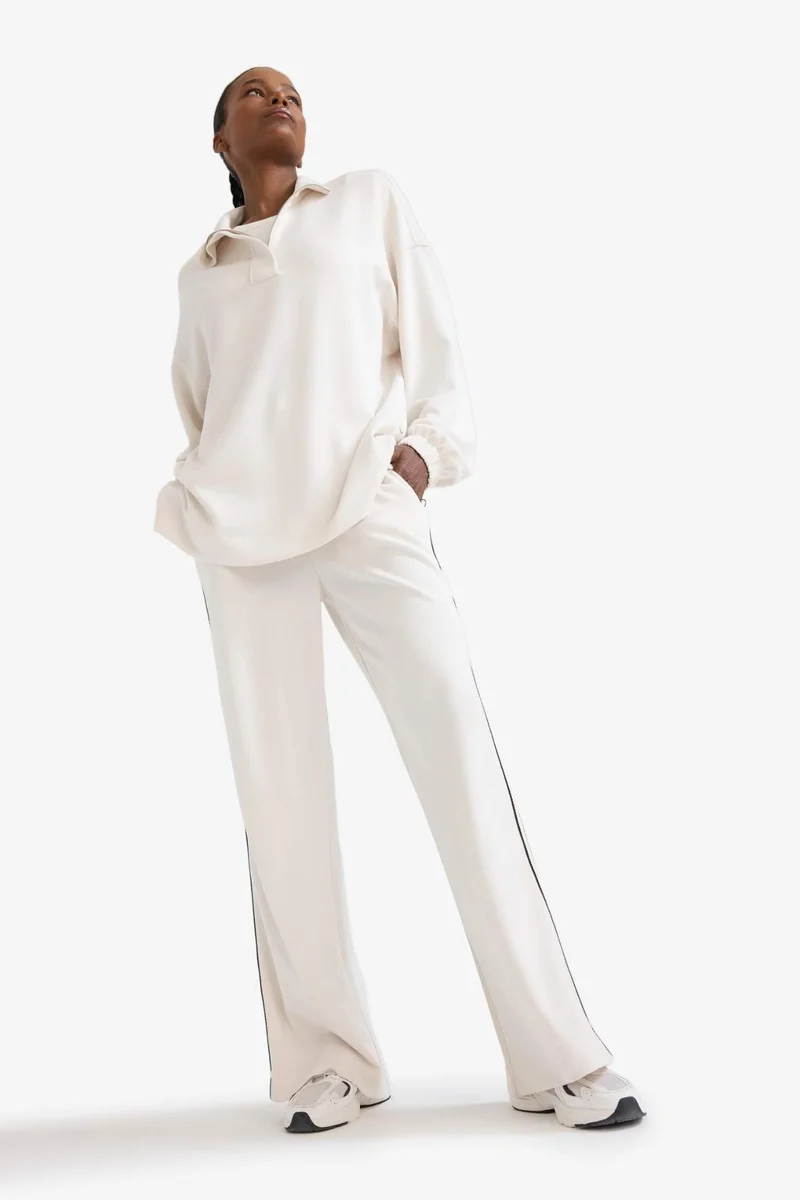 ديفاكتو Wide Leg Wide Leg With Pockets modal Trousers