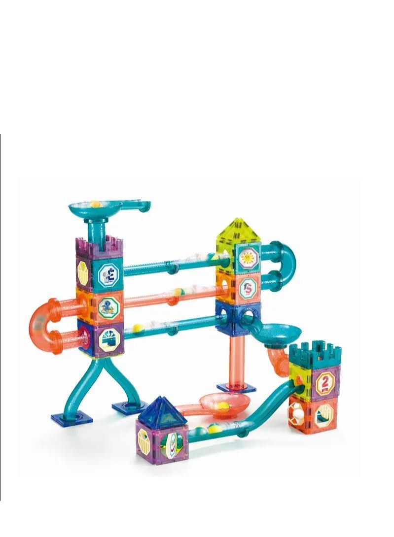 Y&D لعبة كتل البناء المغناطيسية للأطفال مجموعة هدايا 145 قطعة - Image 4