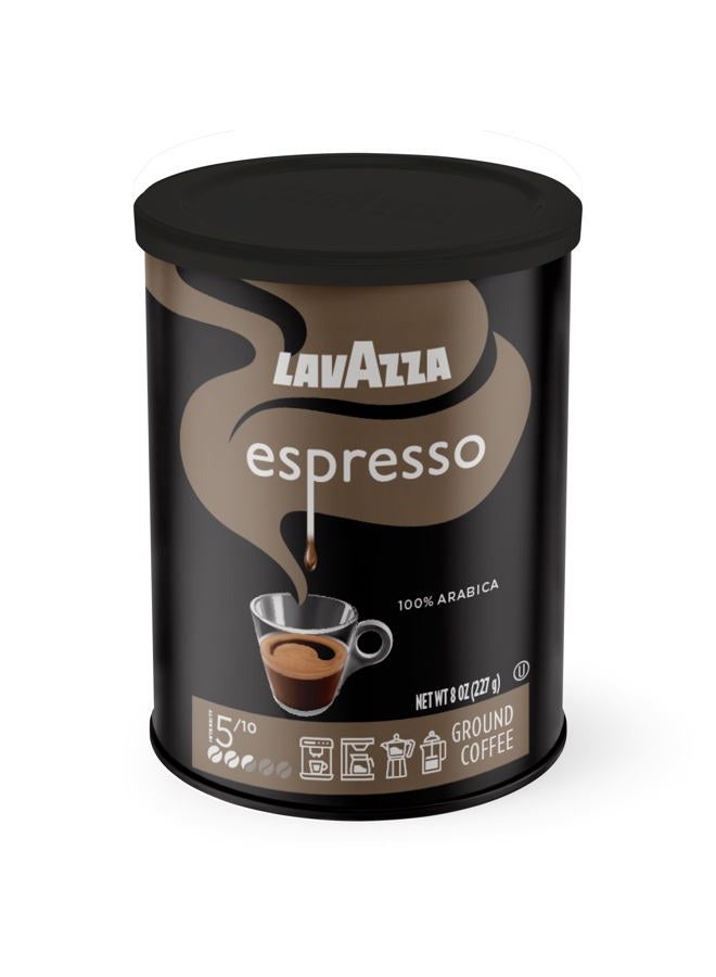 Lavazza Caffe Espresso Ground Coffee Blend, Medium Roast, 8 oz - Image 1