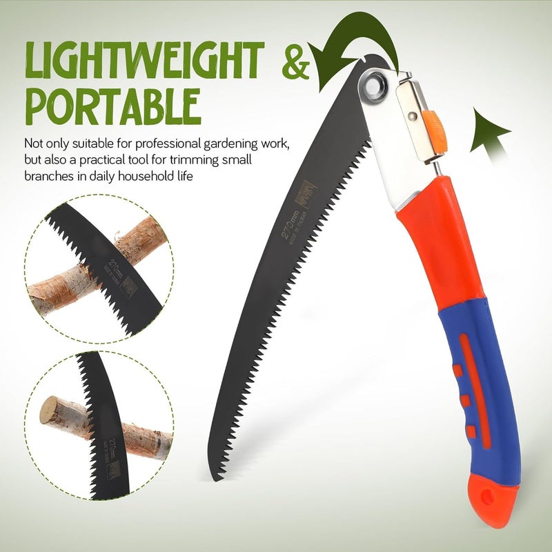 Levemolo Folding Pruning Saw with Sk5 Steel Blade Portable Hand Saw for Tree Trimming and Camping for Outdoor Gardening and Hiking - Image 3