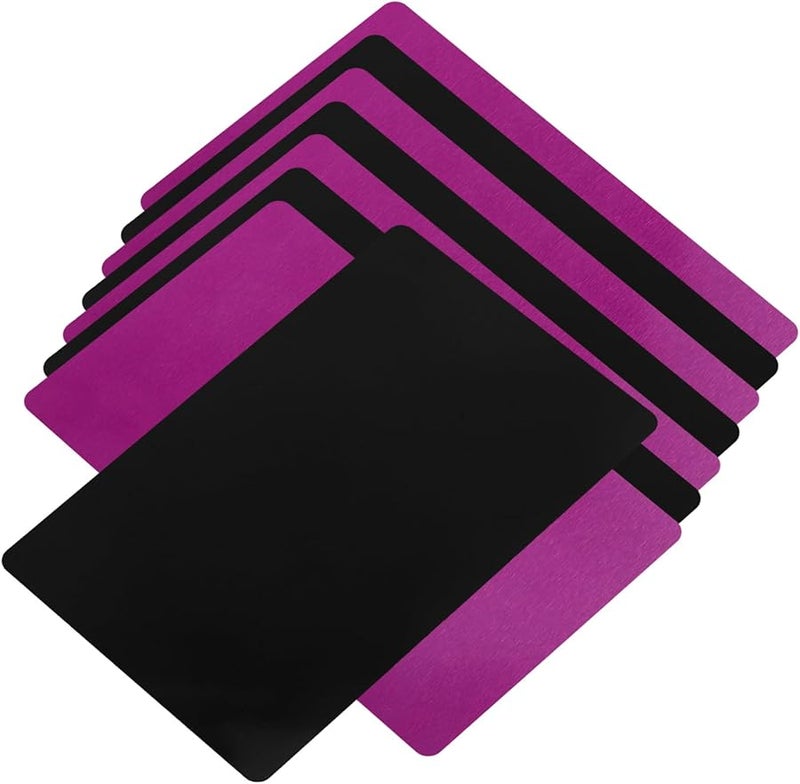 8Pcs Metal Business Card Blanks For Sublimation Printing DIY Engraving Crafting Lightweight - Image 1