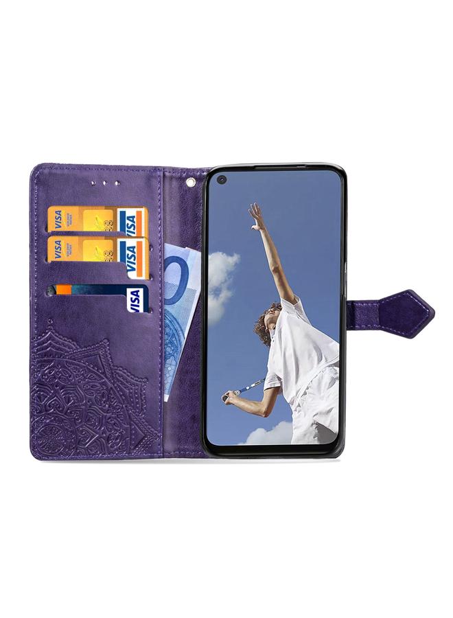 S-TOP Case For OPPO A52 / A72 / A92 Halfway Mandala Embossing Pattern Horizontal Flip Leather Case with Holder & Card Slots & Wallet & Photo Frame & Lanyard - Image 5